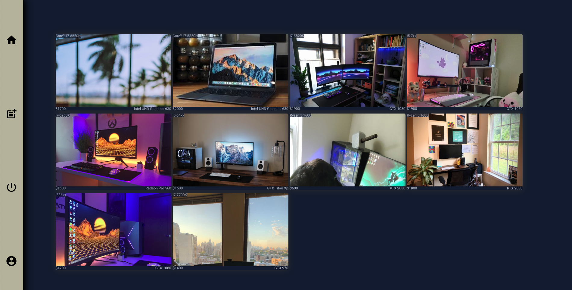 Dashboard screenshot